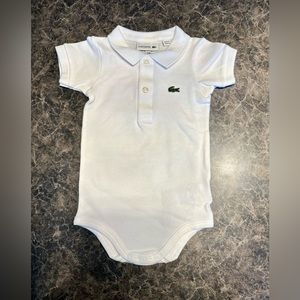 NWOT Boys 12M Lacoste Polo Onsie